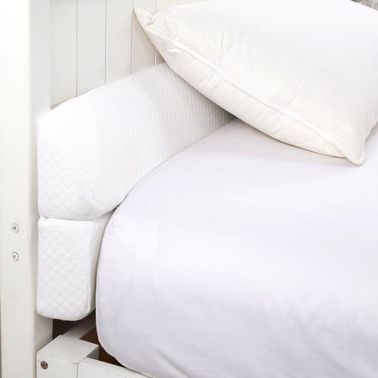 HOMBYS Wedge Pillow Headboard for Bed Gap,Foldable Bed Wedge Gap Filler King Size,Matterss Gap Filler,Multi Functional Bed Crack Pillow, Fill The Gap (0-7") Between Your Headboard and Mattress,White