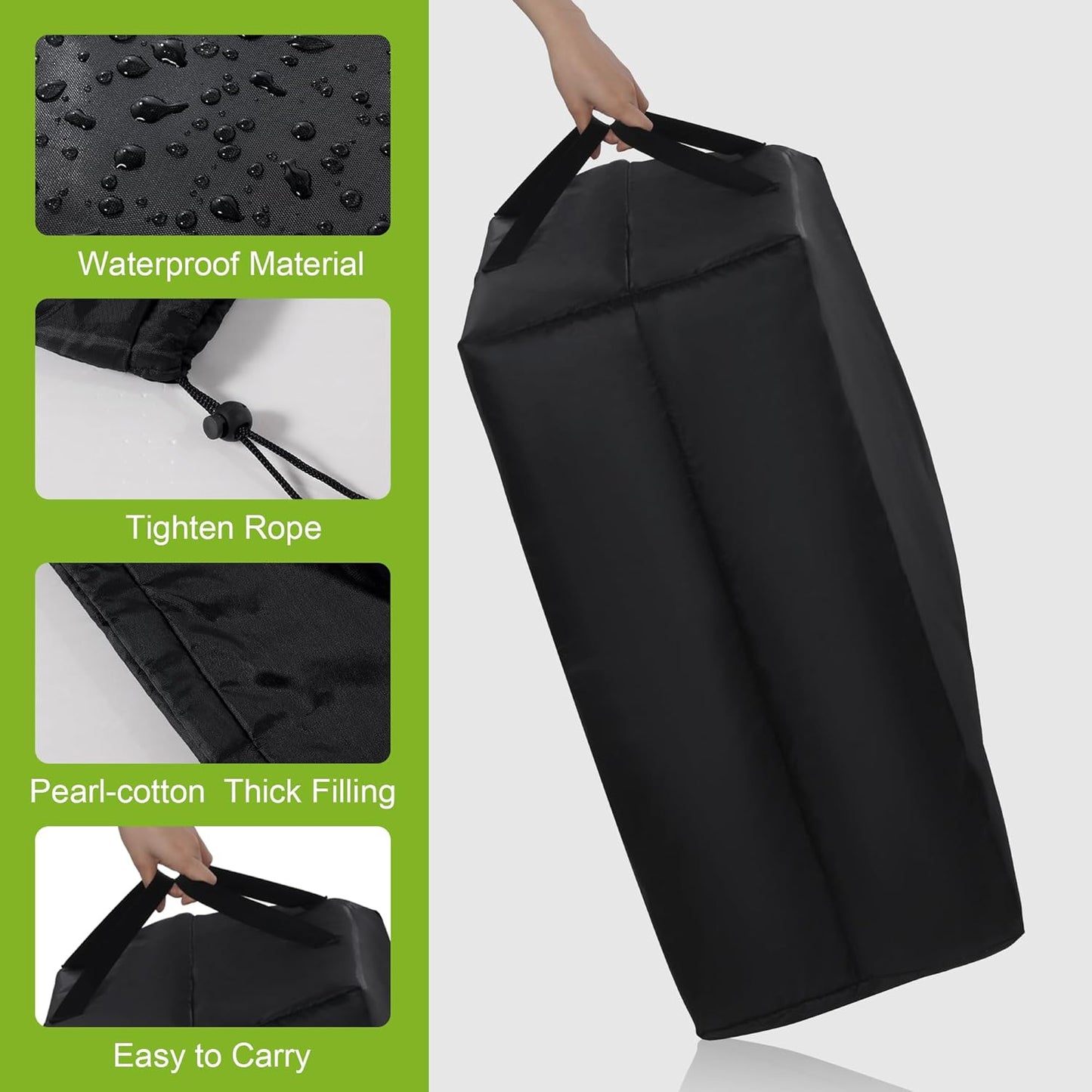 HOMBYS Stroller Travel Bag for Airplane,Thicken Large Stroller Travel Bag Fits Most Sizes, Tighten Rope Gate Check Stroller Bag for Double and Jogging Strollers