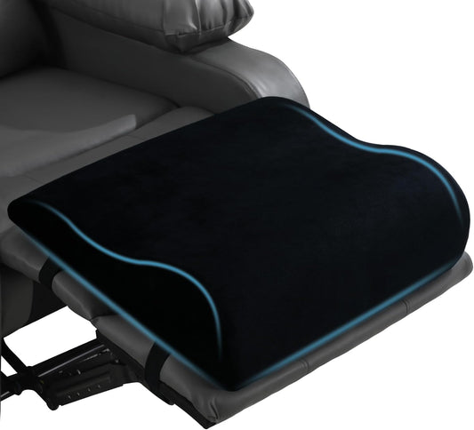 HOMBYS Extra Large Recliner Leg Pillow, Foam Foot Rest Cushion Wave Shape Recliner Footrest Extender, Multi Purpose Back & Lumbar Support Pillow for Bed, Sofa Couch