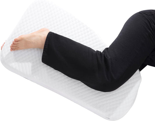 HOMBYS Memory Foam Knee Pillow for Side Sleepers, Leg Pillow for Knee, Separates The Knees for Body Alignment-Between Leg Pillow for Lower Back Pain Relief and Pregnancy Support -18"x30" (4 INCHES)