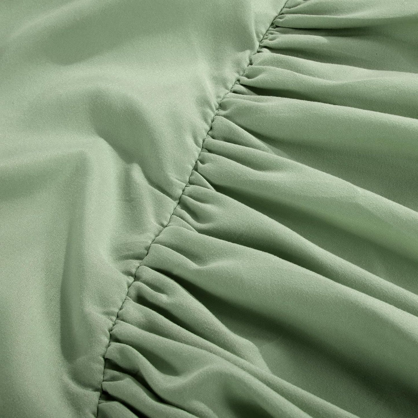 HOMBYS Daybed Sets- Diamond Stitching Daybed Bedding Set, All Season Cozy Bedding with Bedskirt with Shams Twin Size, 75"x39" 5 Piece,100% Microfiber (Sage Green, 75"x39")