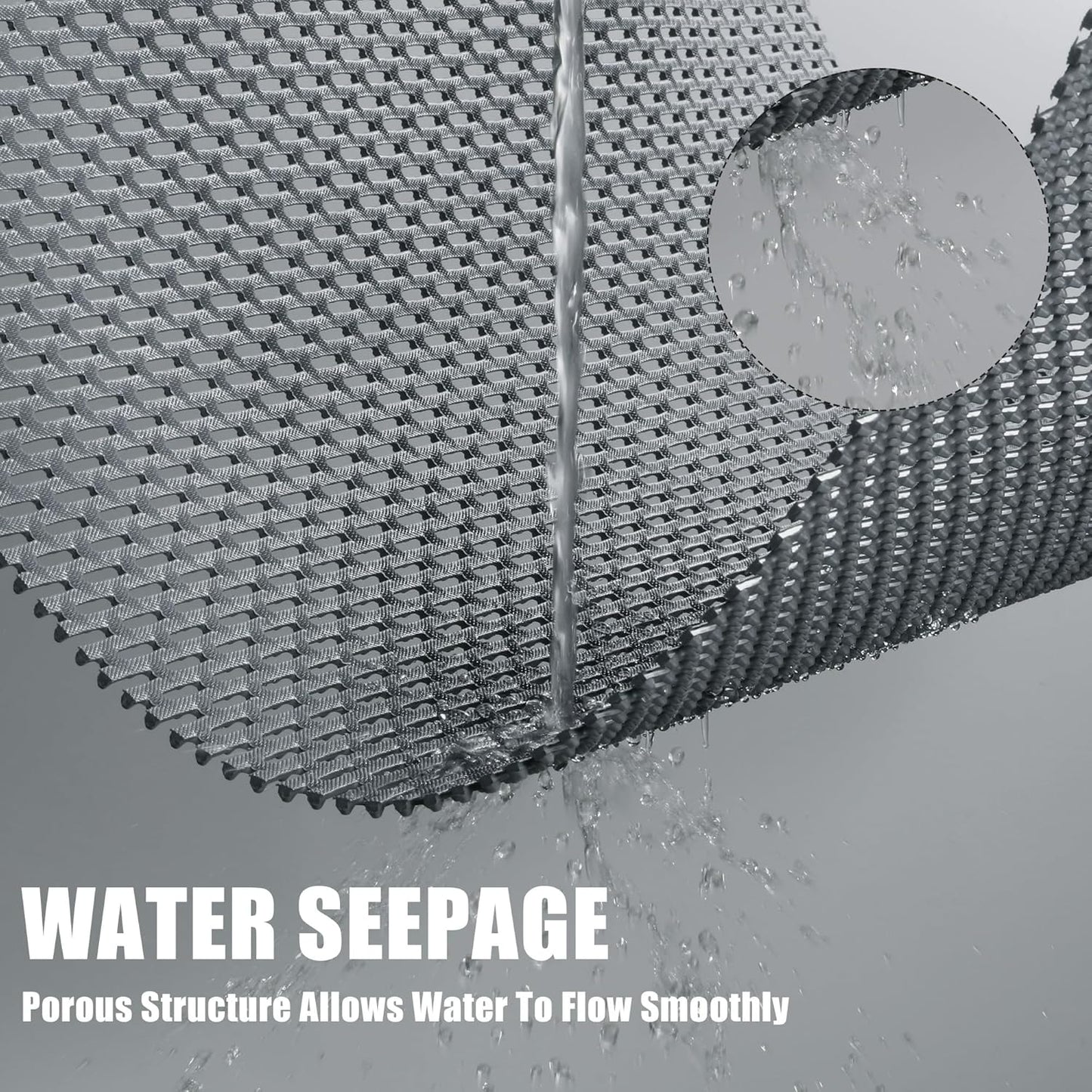 HOMBYS Extra Large Shower Mat for Shower Stall Tub, Non Slip Bath Mat Bathroom Accessories, PVC Mats for Shower and Bathroom, Quick Drying