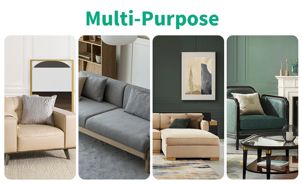 HOMBYS Couch Cushion Replacement Wrapped with Polyester Batting, High Density Couch Cushions Inserts with Dacron Fiber Layer,Upholstery Cushion Padding with Removable Cover,4 inch Thick,24"x24",1 Pcs