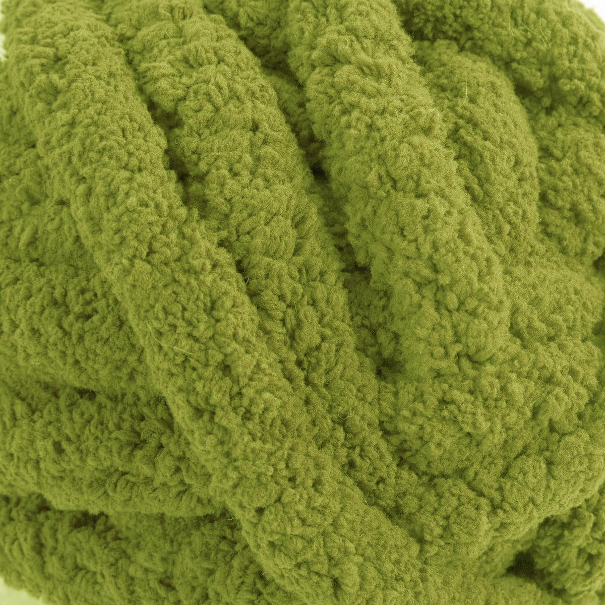 HOMBYS Olive Green Chunky Chenille Yarn, 8 Skeins, 27 yd / 8 oz Each