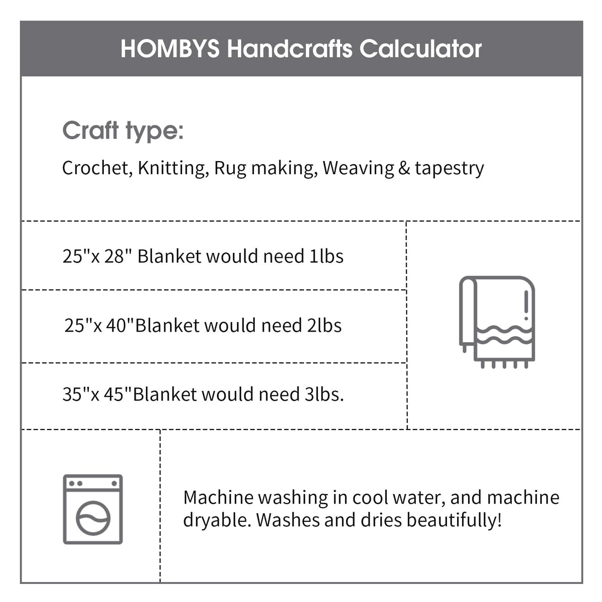 HOMBYS 4 Black +4 Medium Grey Chunky Chenille Yarn, 8 Skeins, 27 yd / 8 oz Each