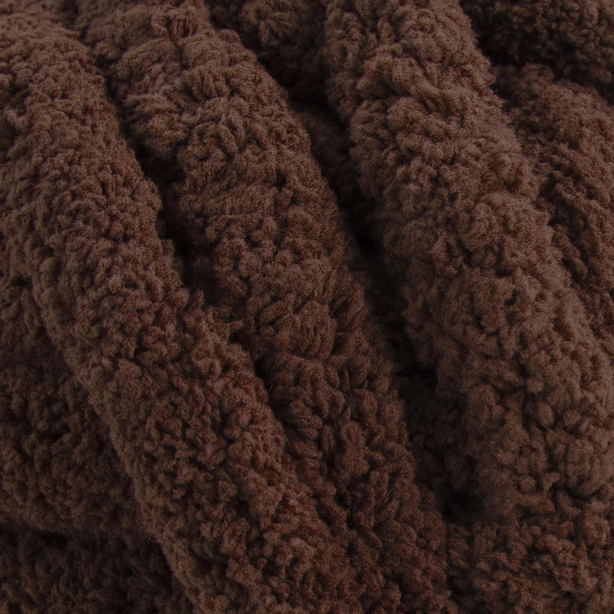 HOMBYS Dark Coffee Chunky Chenille Yarn, 8 Skeins, 27 yd / 8 oz Each