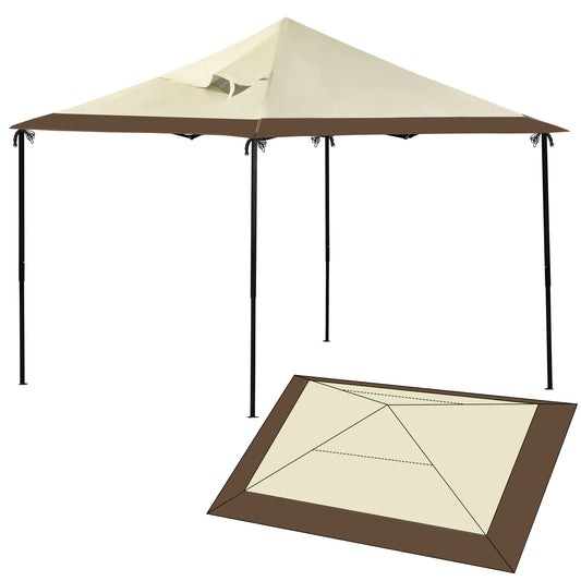 HOMBYS Waterproof Oxford Replacement Top Cover, 13 FT x 13 FT Instant Pop Up Canopy Tent, UV Protection Canopy Shelter Replacement Parts for Outdoor Garden Camping, Not Include Frame