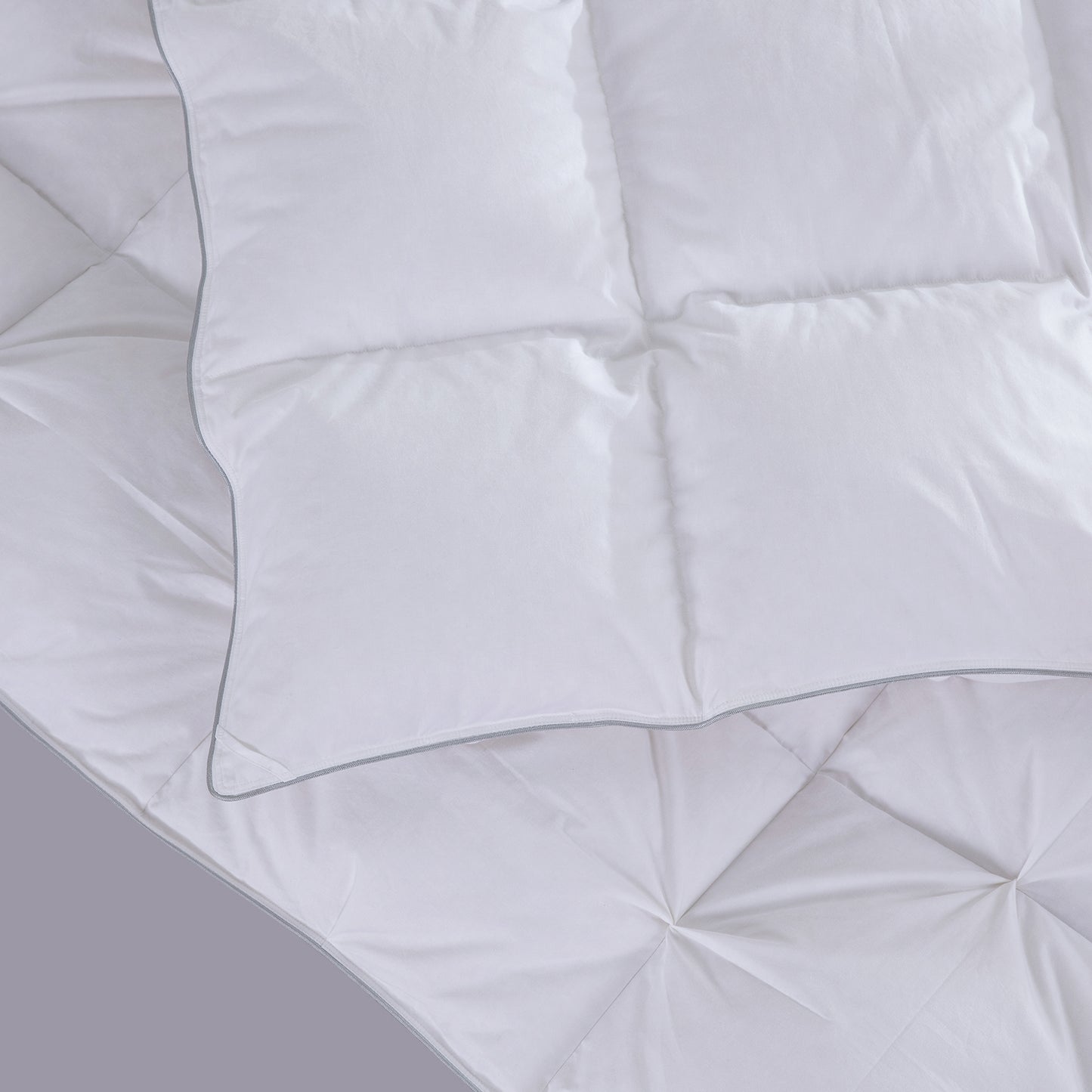 HOMBYS Oversized King Feather and Down Comforter, Pinch Pleat California King Duvet Insert