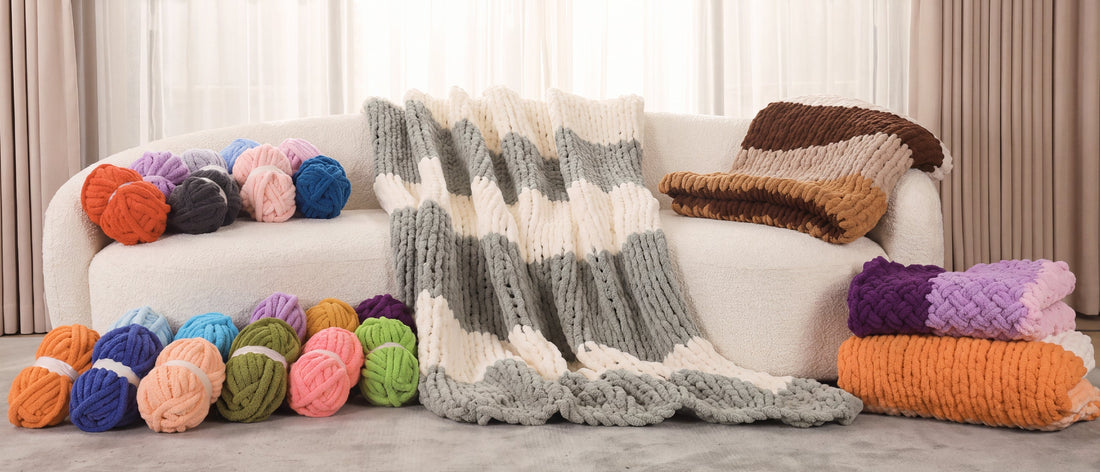 Made with HOMBYS: A Cozy Flower Bouquet Blanket by HOMBYS