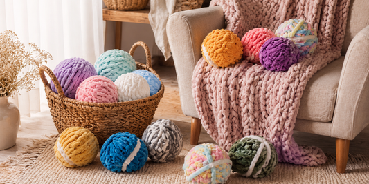 Made with HOMBYS: A Cozy Christmas Tree Pillow Made with Chunky Chenille Yarn