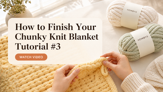 Chunky Knit Blanket Tutorial #3
