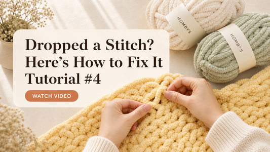 Chunky Knit Blanket Tutorial #4