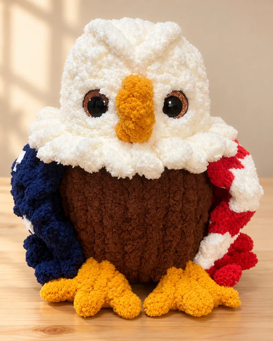 American Bald Eagle Plush by kirstenscozycorner