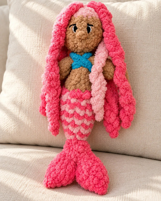 Pink Mermaid Magic by chunkyknitsbymads_