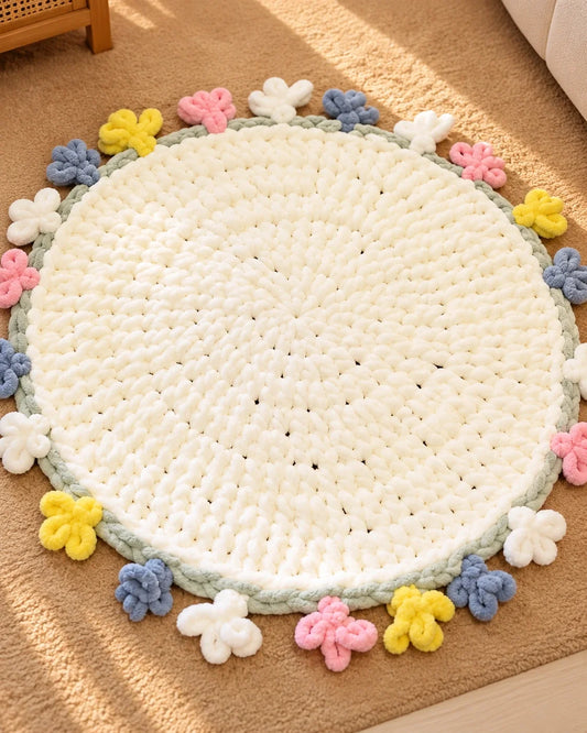Made with HOMBYS: A Cozy Flower Bouquet Blanket by HOMBYS