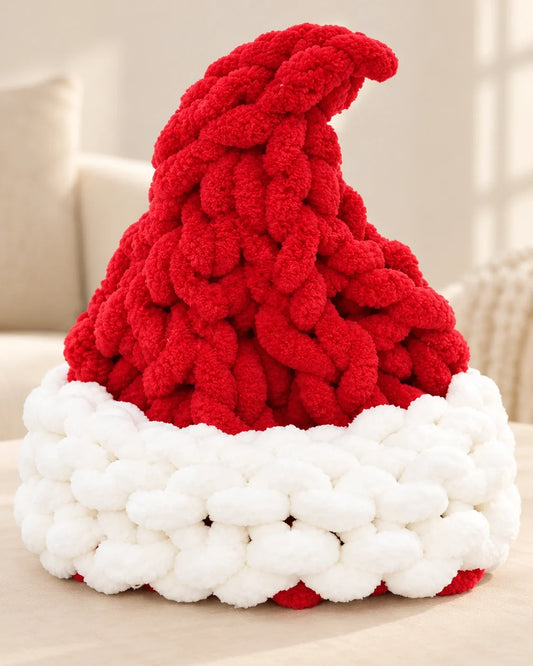 Made with HOMBYS: A Chunky Yarn Santa Hat