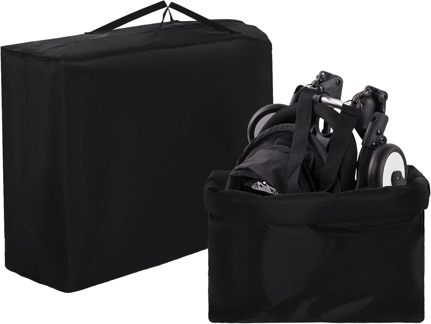 HOMBYS Stroller Travel Bag for Airplane,Thicken Large Stroller Travel Bag Fits Most Sizes, Tighten Rope Gate Check Stroller Bag for Double and Jogging Strollers