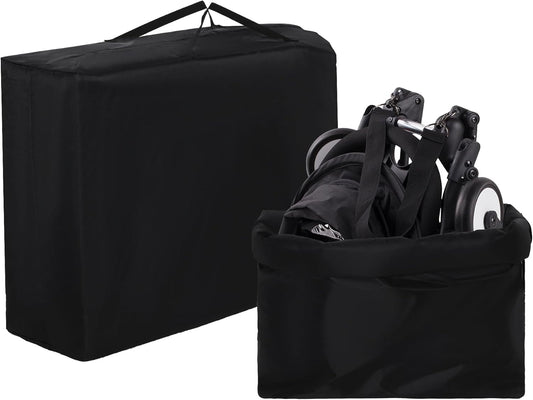 HOMBYS Stroller Travel Bag for Airplane,Thicken Large Stroller Travel Bag Fits Most Sizes, Tighten Rope Gate Check Stroller Bag for Double and Jogging Strollers