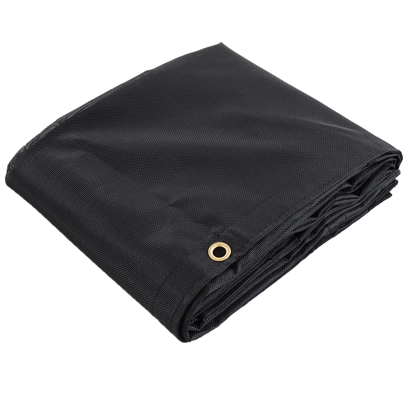 HOMBYS Black 7x16 ft Dump Trailer Truck Mesh Tarp with Grommets,Heavy Duty Mesh Tarp, Opening Shade Trailer Tarp for Truck Bed Cover