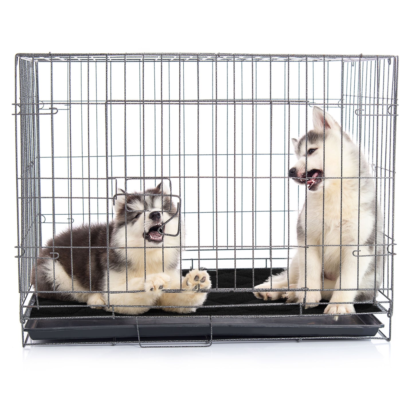 HOMBYS Indestructible Dog Bed for Crate,Large Waterproof Chew Proof Dog Bed,Reviserable Durable Dog Bed for Aggressive Chewers,Machine Washable Tough Dog Bed,Reversible Pee Proof Fleece Flat Dog Pad