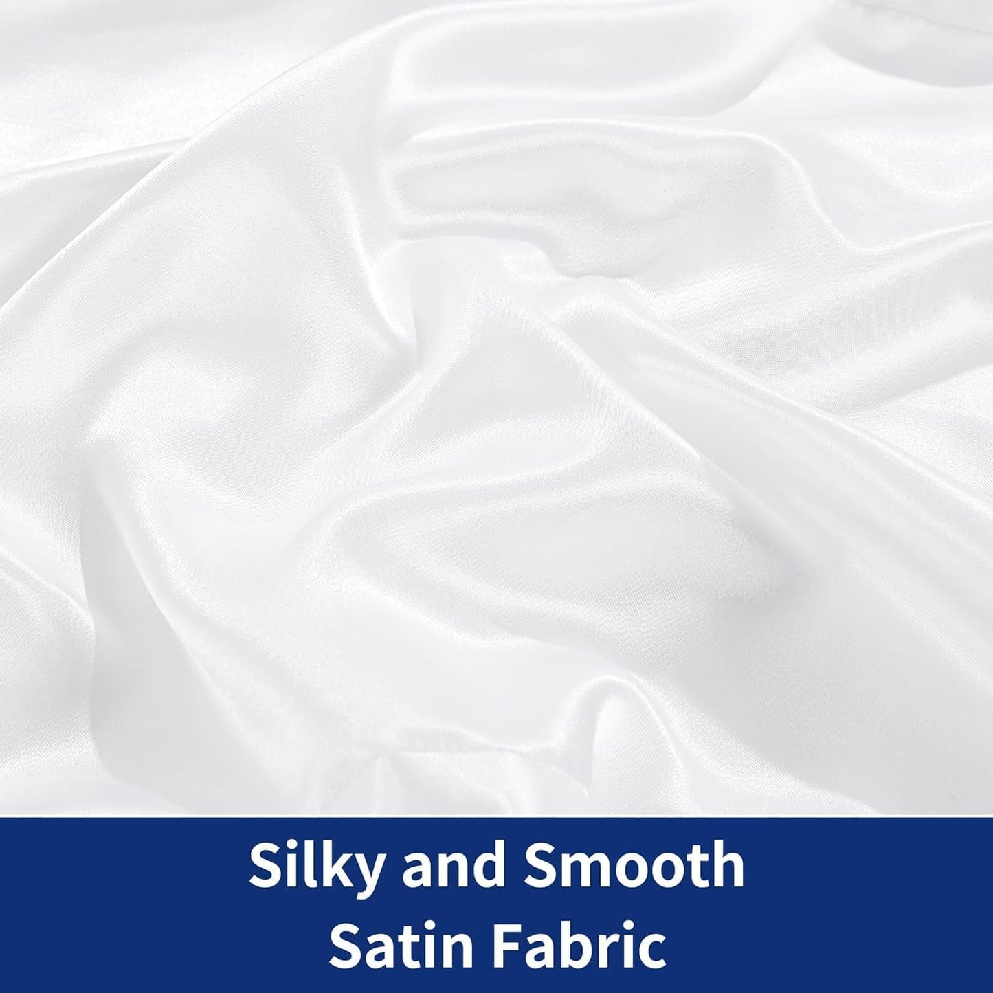 HOMBYS Pillowcase for Cube Pillow-Silky and Smooth Satin Pillowcase with Hidden Zip (ONLY Pillowcase) (24"x12"x5.5")