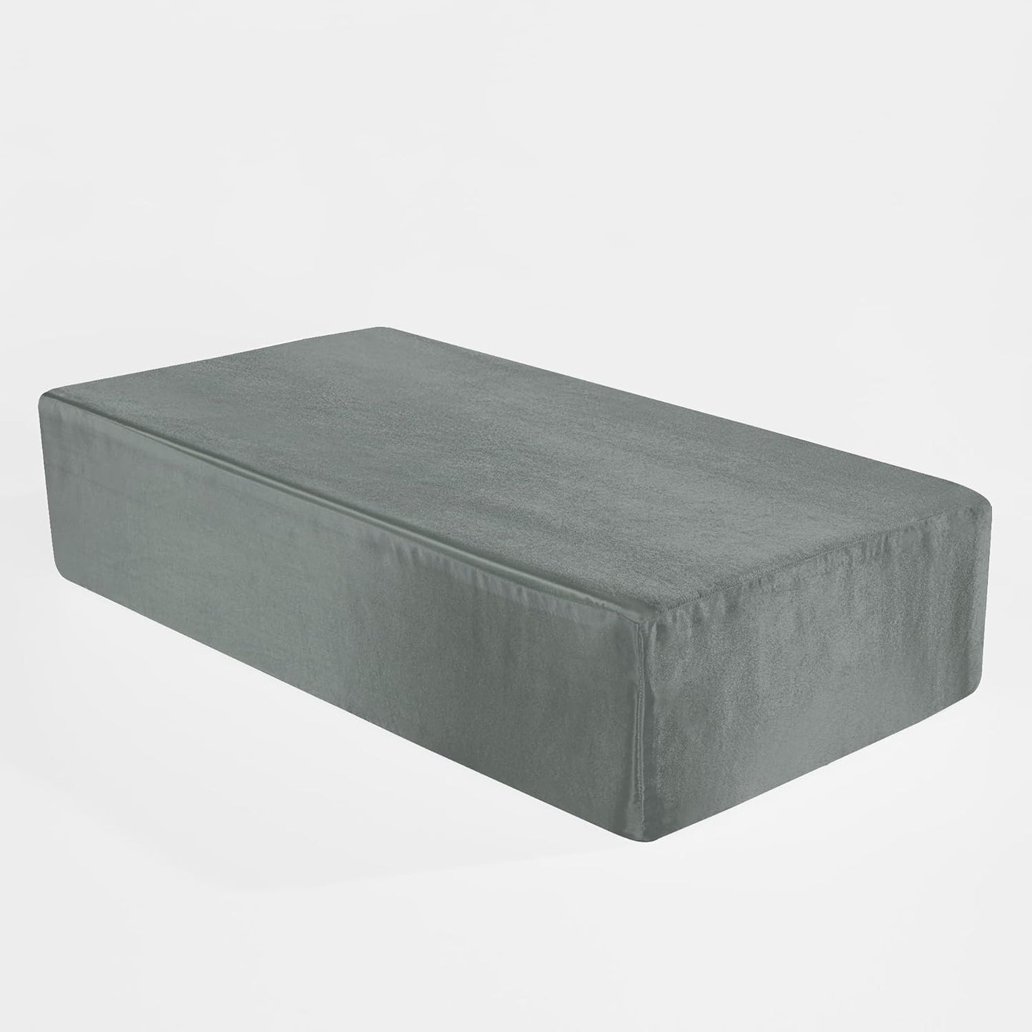HOMBYS Pillowcase for Cube Pillow-Silky and Smooth Satin Pillowcase with Hidden Zip (ONLY Pillowcase) (24"x12"x5.5")