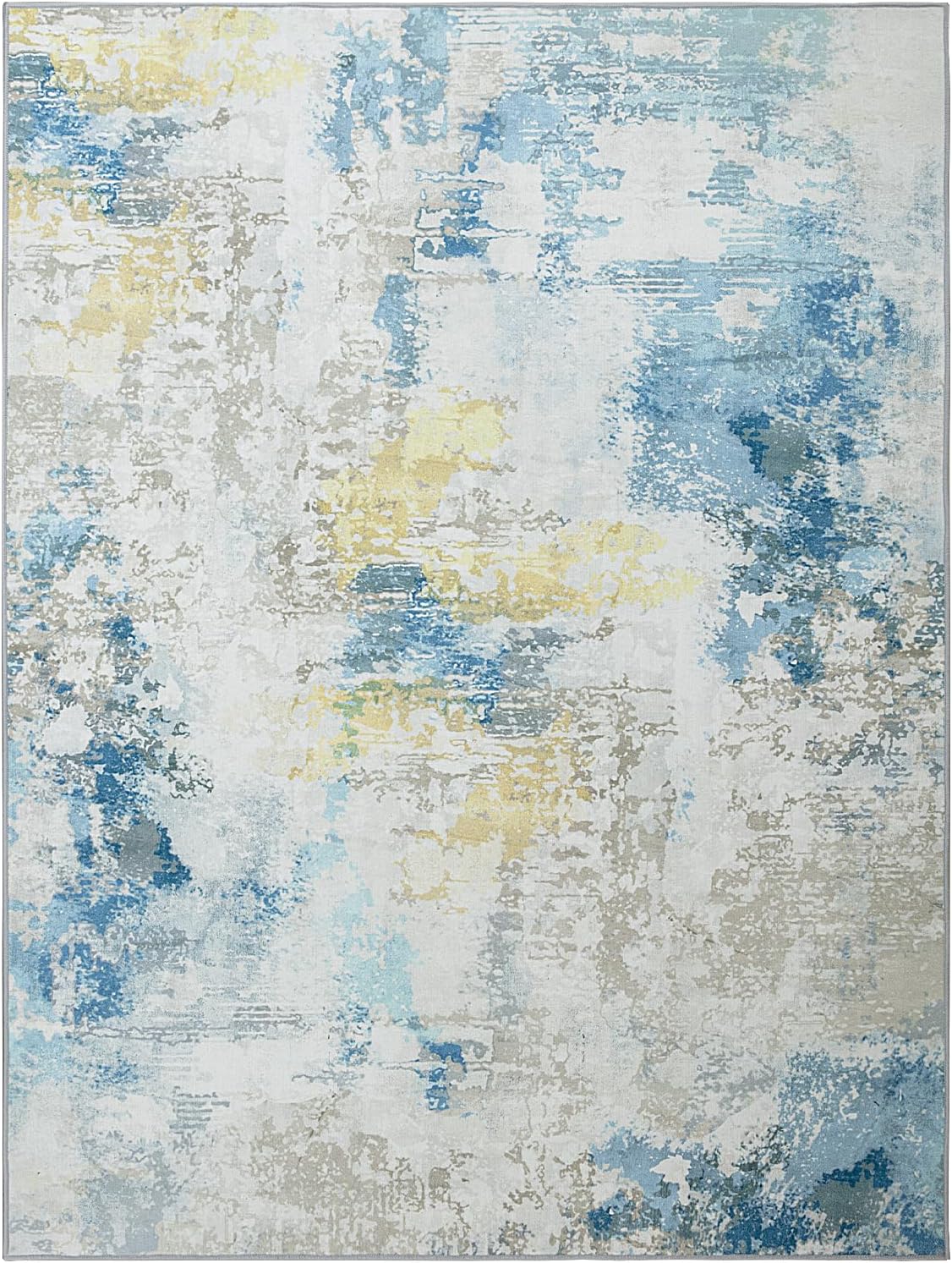 HOMBYS Modern Area Rug for Living Room Bedroom, Large Abstract Floor Carpet with Non-Slip Backing for Indoor Office Dining Room, Boho Farmhouse Home Deco, Machine Washable