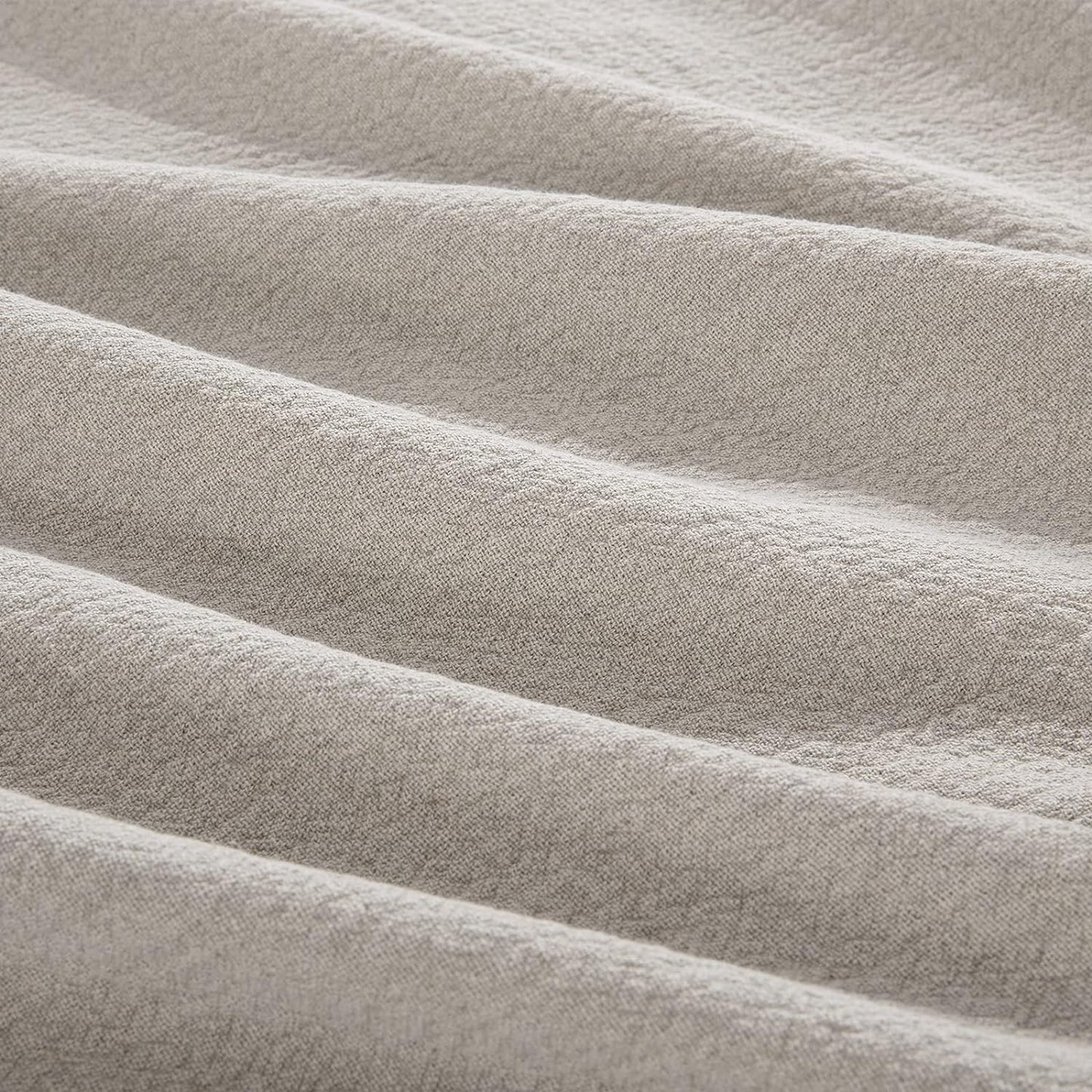 HOMBYS 92"x108" 100% Pure Linen Oversized King Blanket-Soft Linen Reversible Throw Blanket in Natural Linen Color Bed Blanket(Linen, 92"x108")