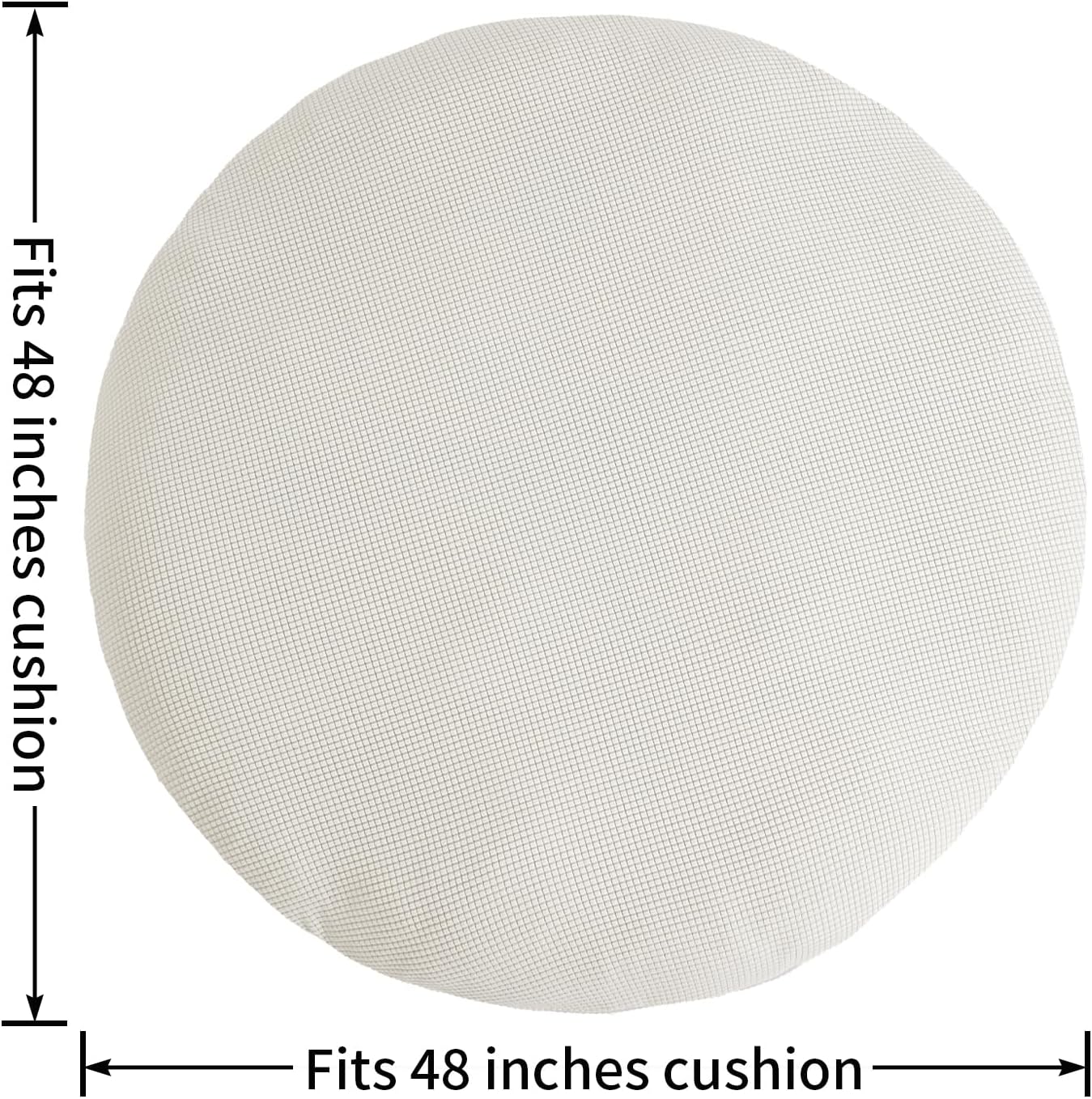 HOMBYS Cover for Papasan Cushion, Soft Slipcover Only, Removable and Machine Washable Chair Cushion Covers with Elastic Closure