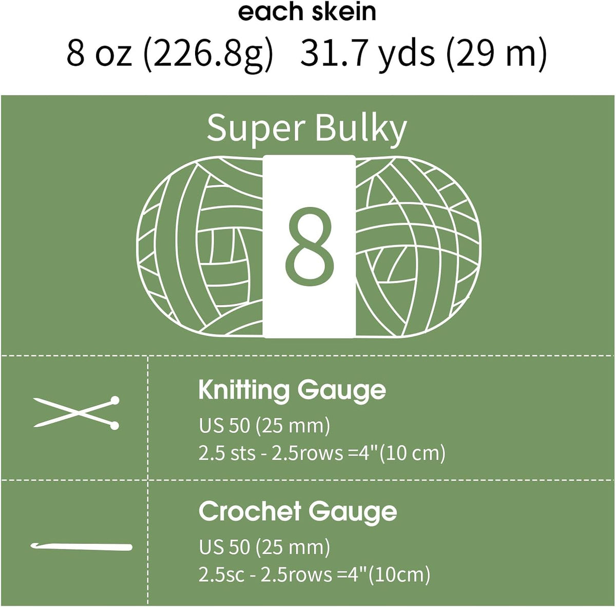 Hombys Sage Green chunky chenille yarn image 8