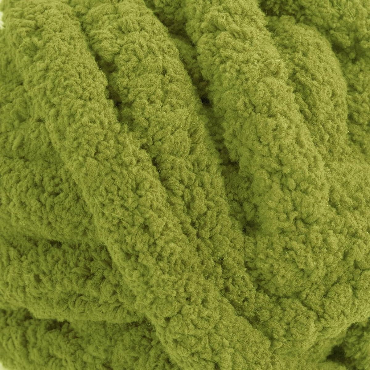 Hombys Olive Green chunky chenille yarn image 7