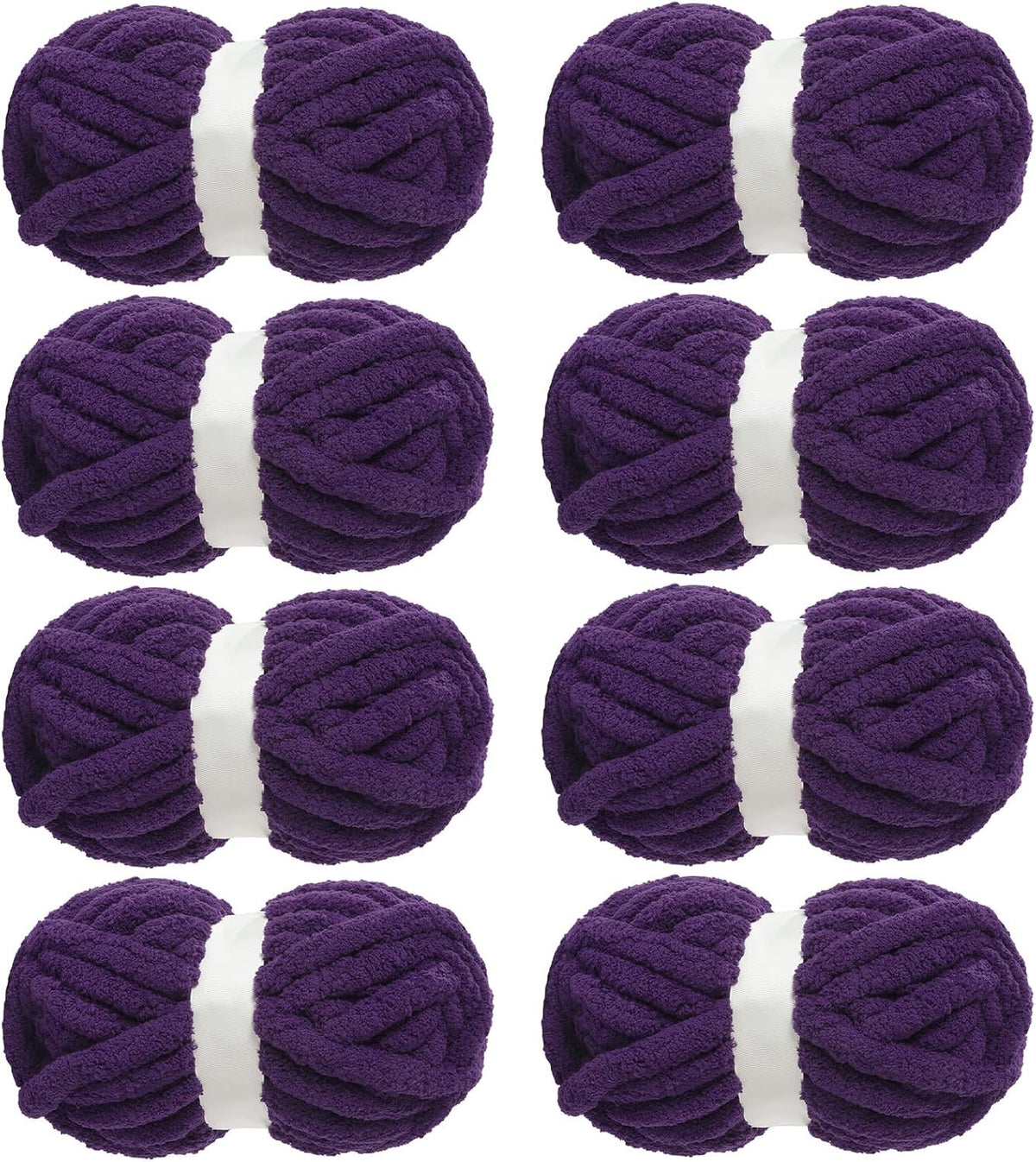 Hombys Dark Purple chunky chenille yarn image 1