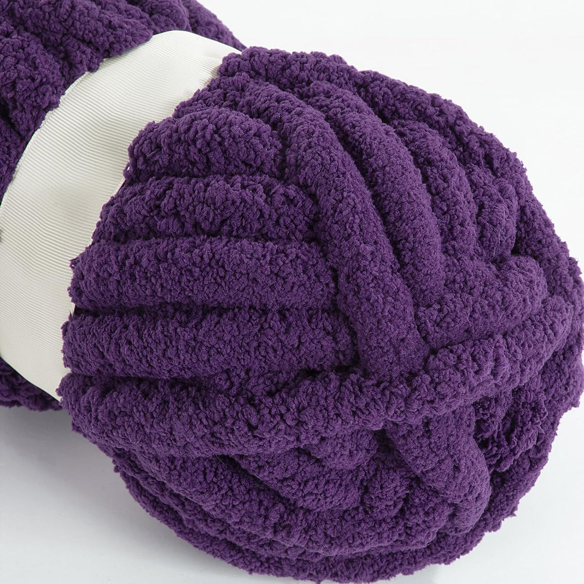 Hombys Dark Purple chunky chenille yarn image 6