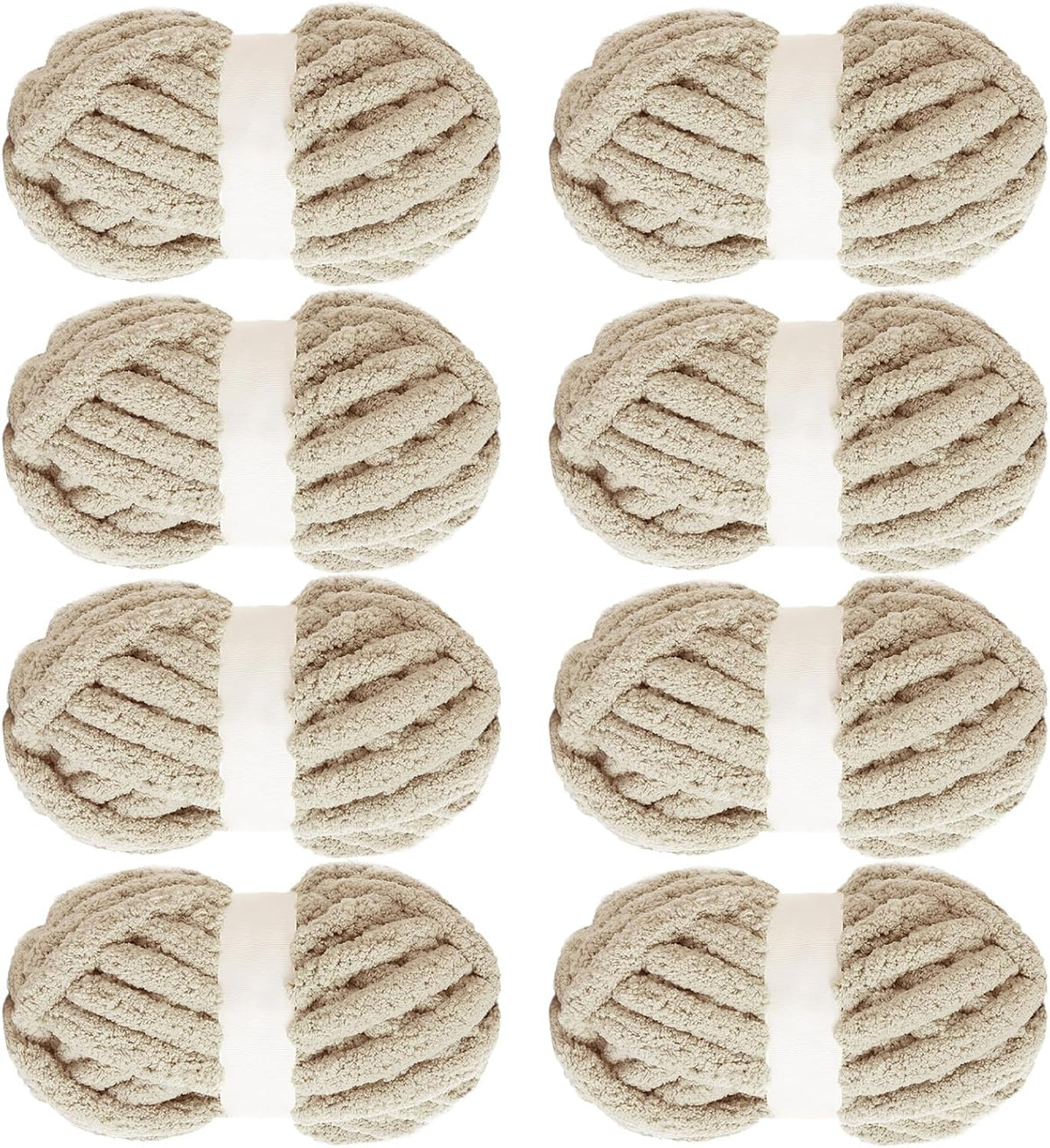 Hombys Khaki chunky chenille yarn image 1