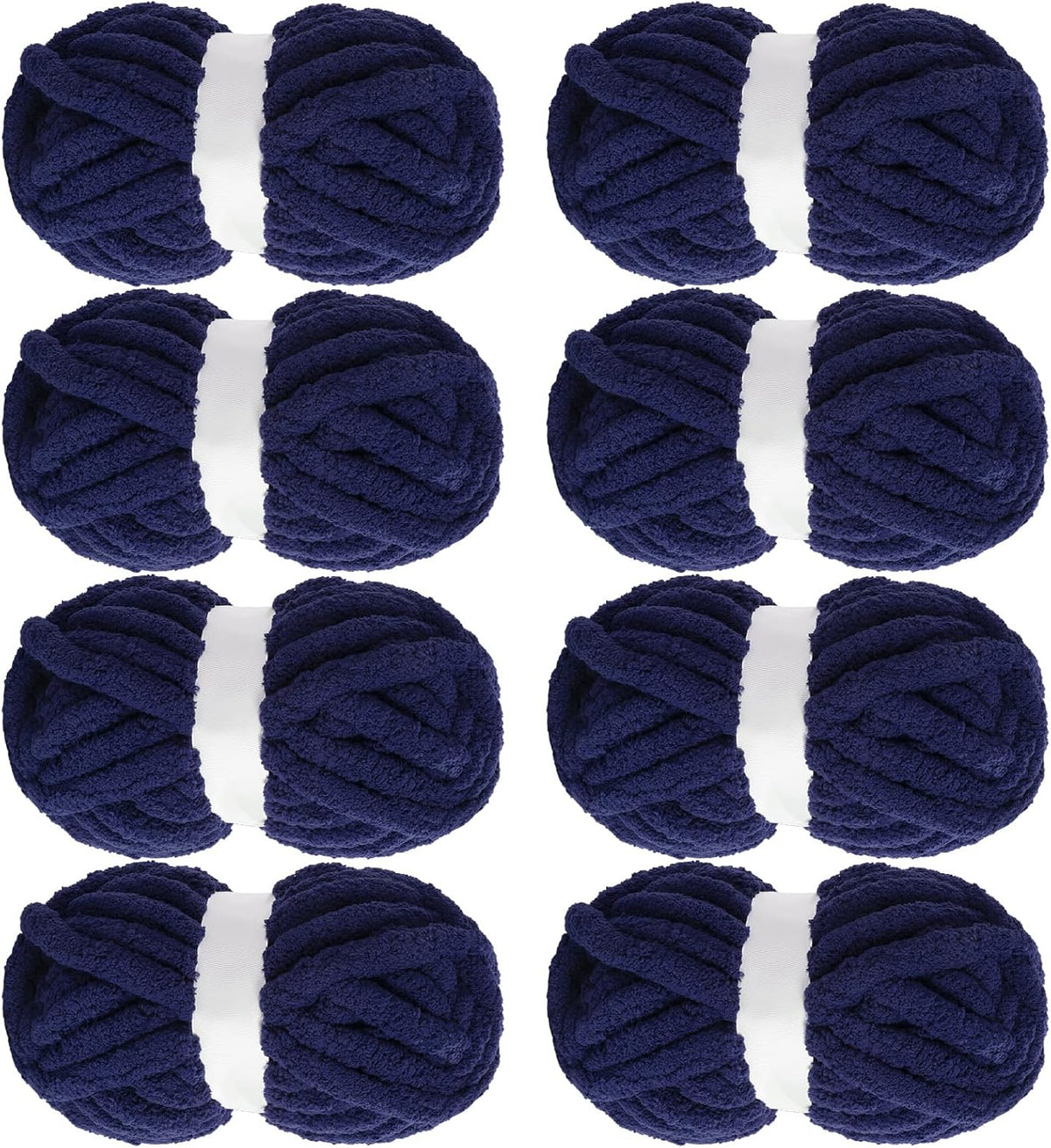 Hombys Navy Blue chunky chenille yarn image 1