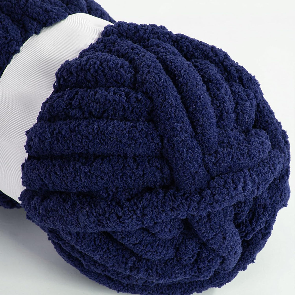 Hombys Navy Blue chunky chenille yarn image 5