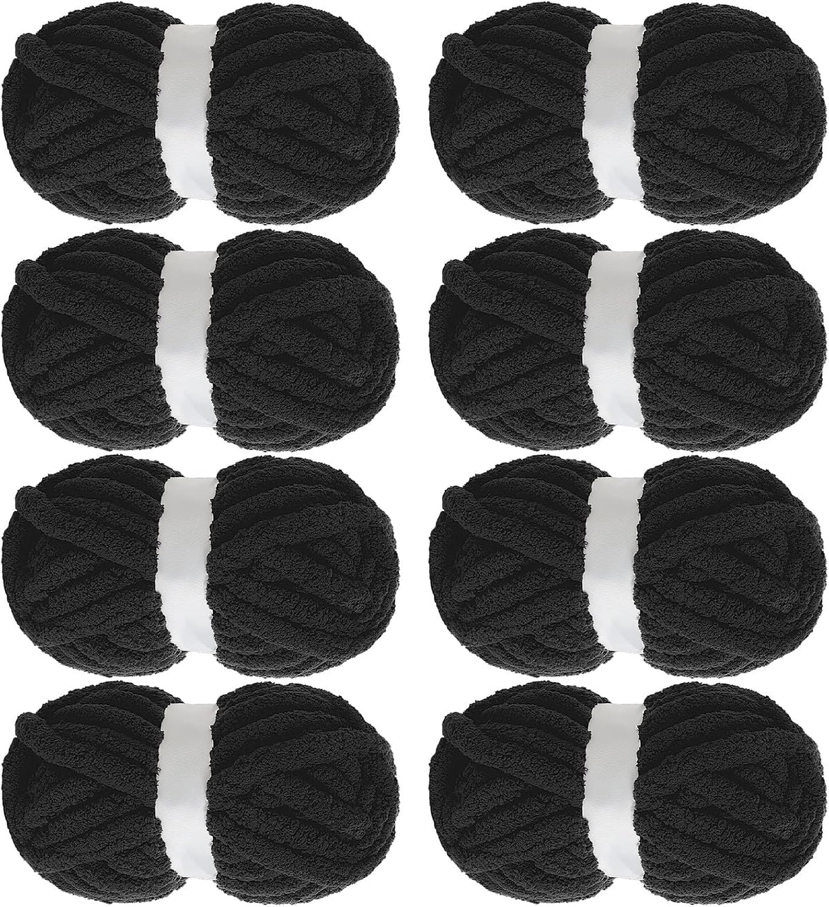 Hombys Black chunky chenille yarn image 1
