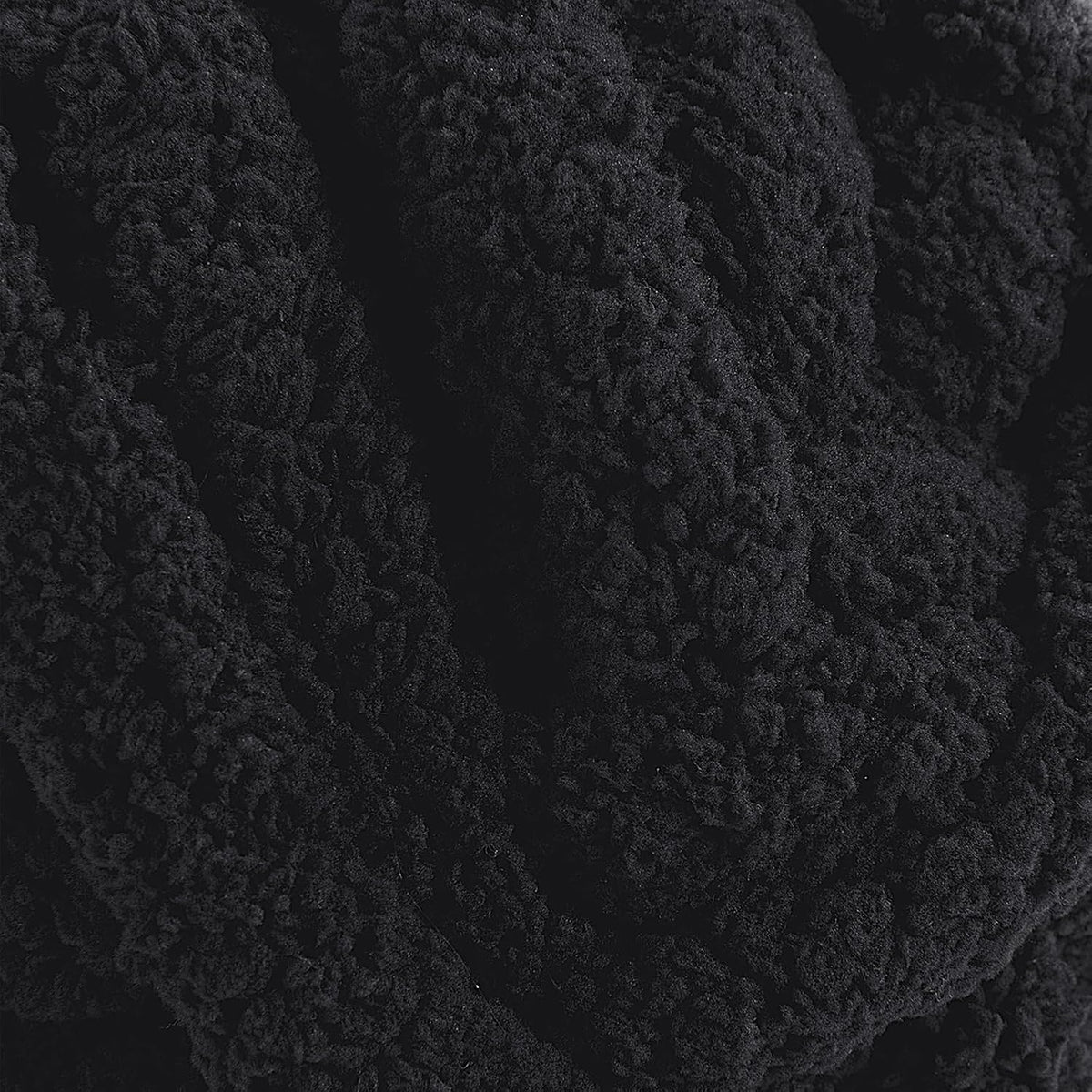 Hombys Black chunky chenille yarn image 7