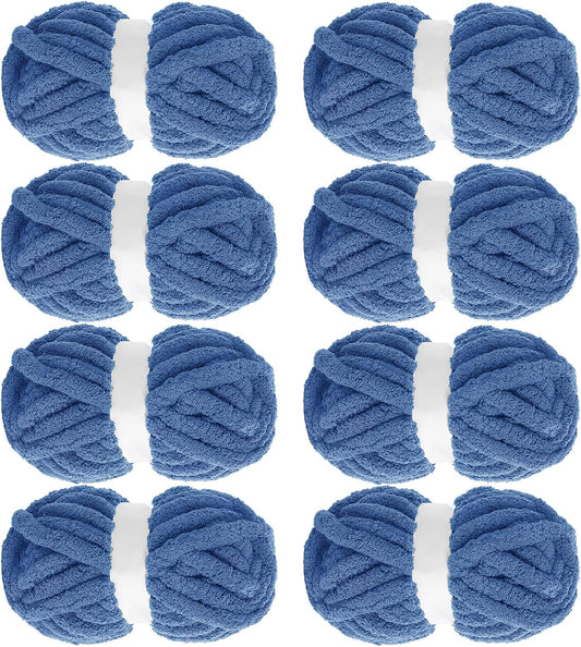 Hombys Country Blue chunky chenille yarn image 1