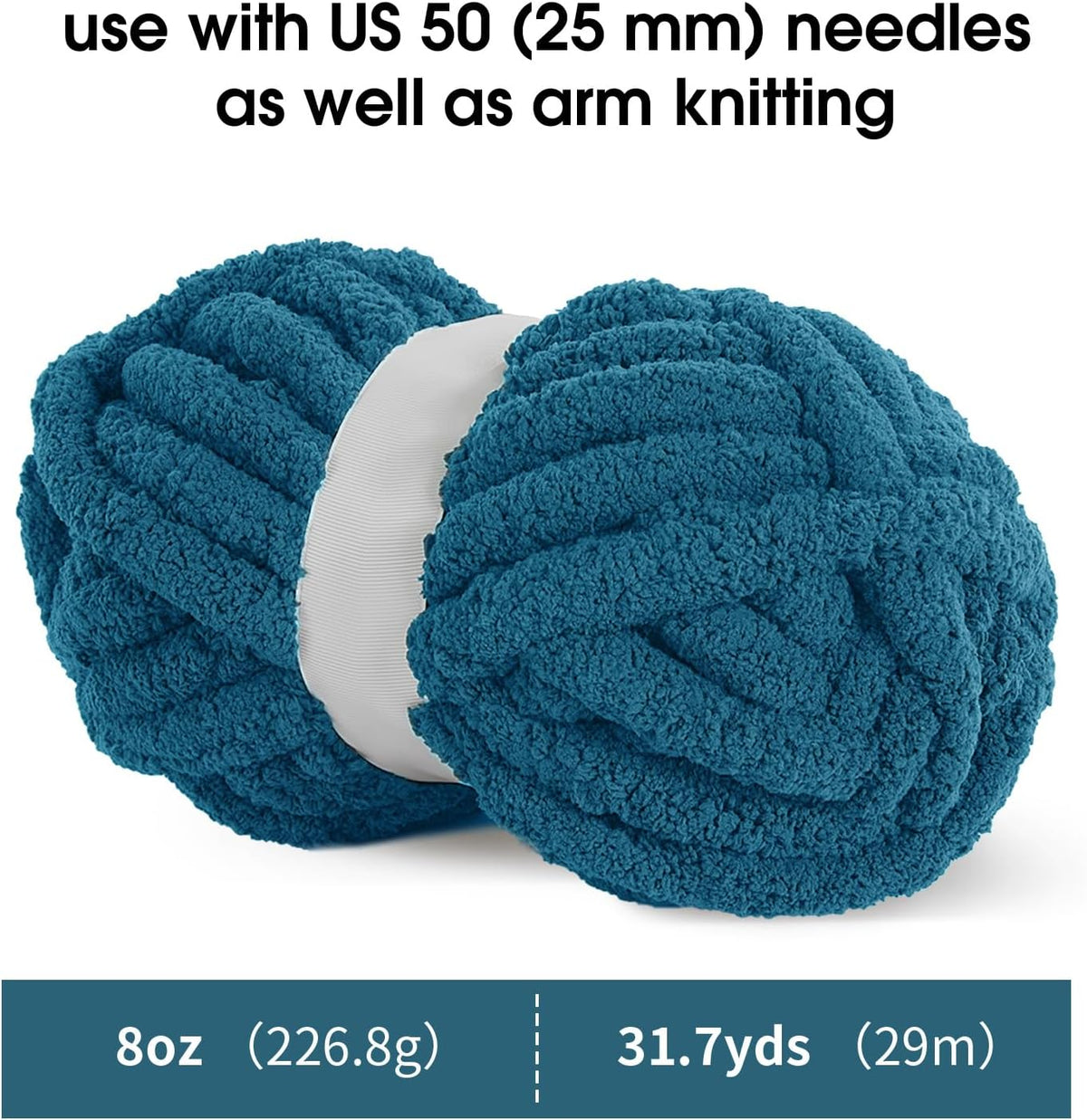 Hombys Indigo chunky chenille yarn image 2