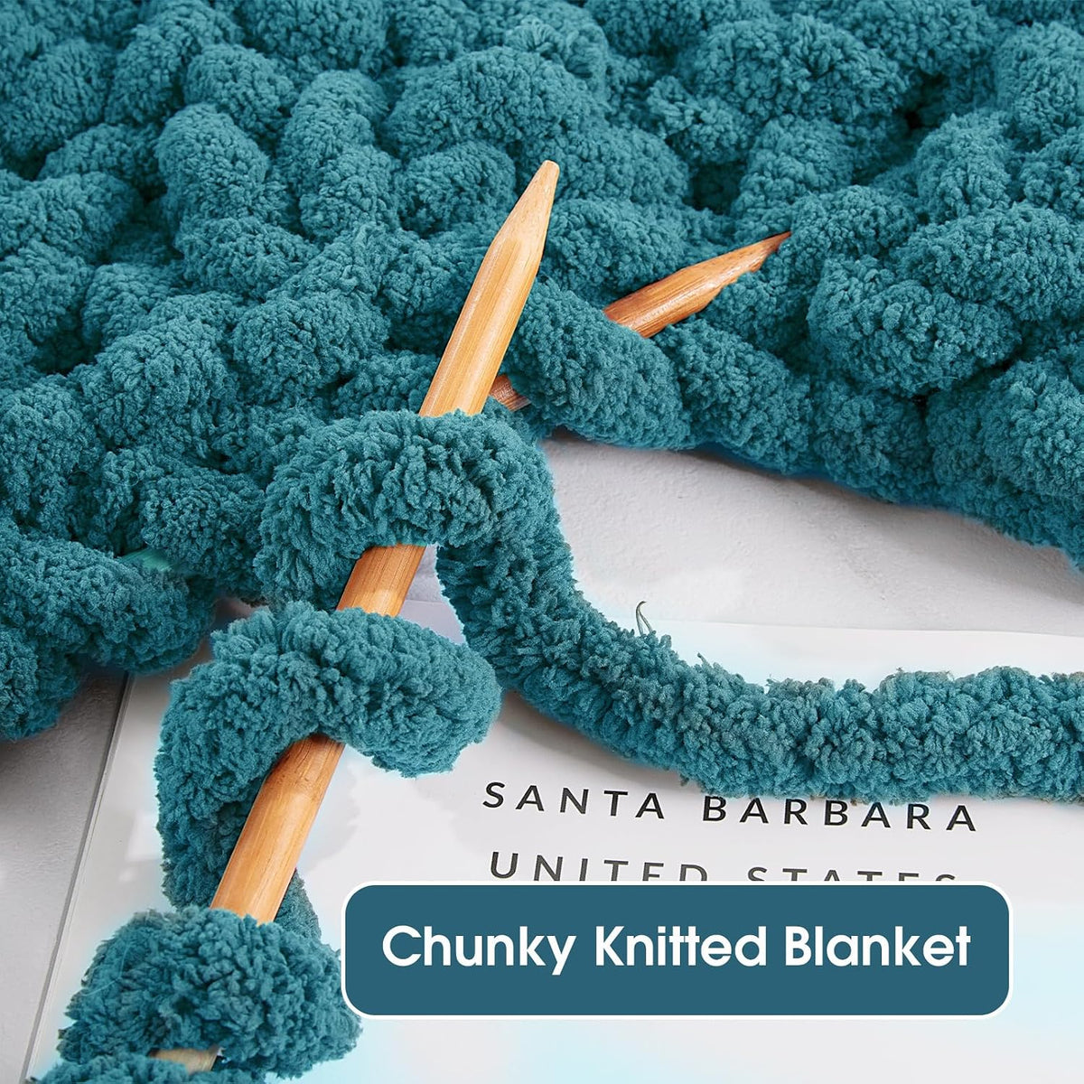 Hombys Indigo chunky chenille yarn image 5