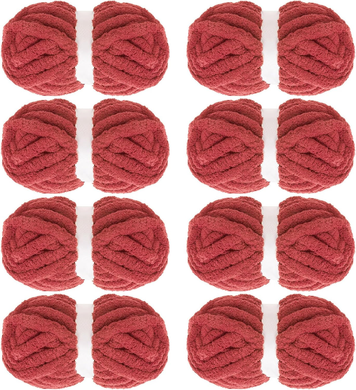 Hombys Red chunky chenille yarn image 1