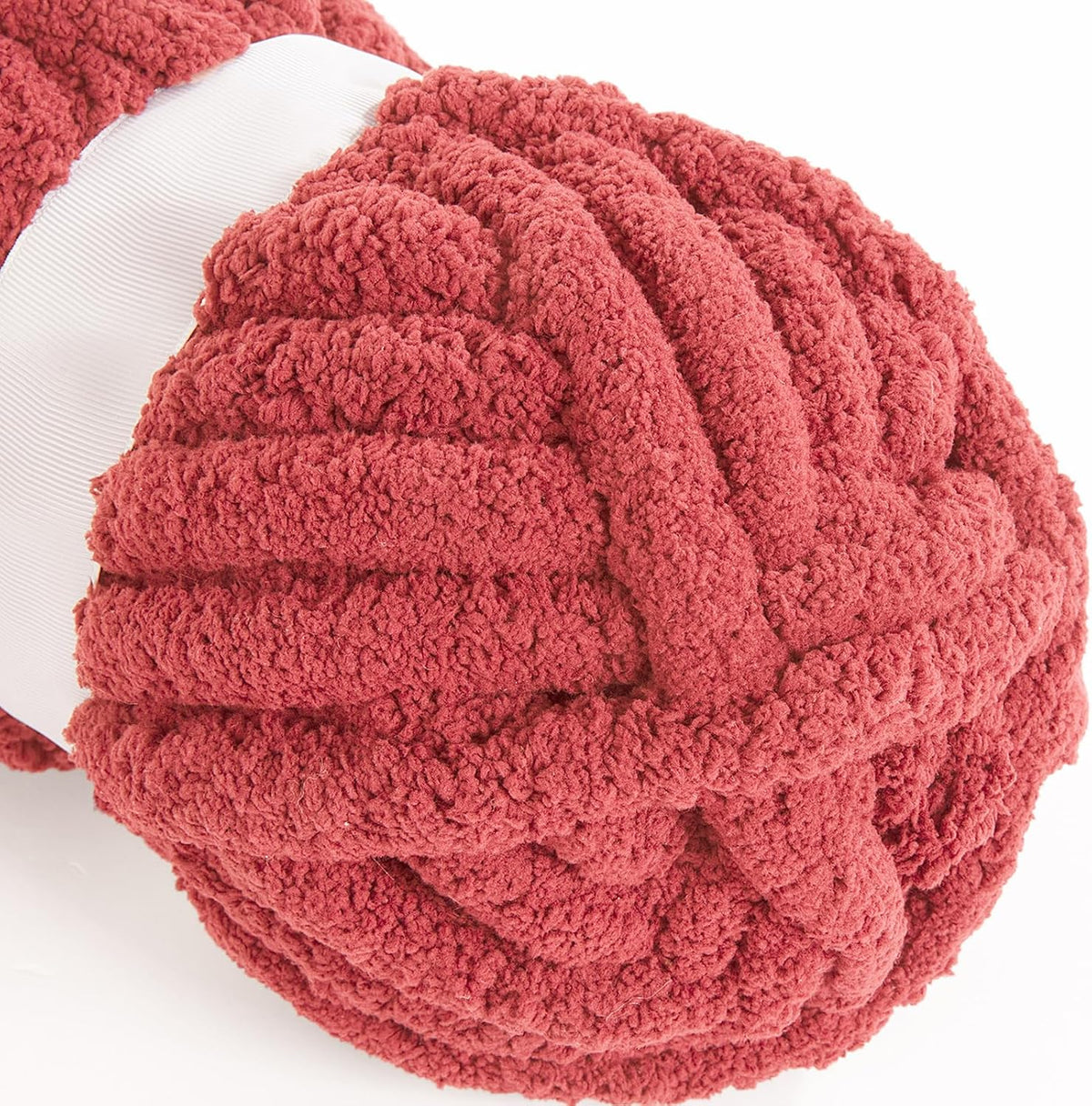 Hombys Red chunky chenille yarn image 6