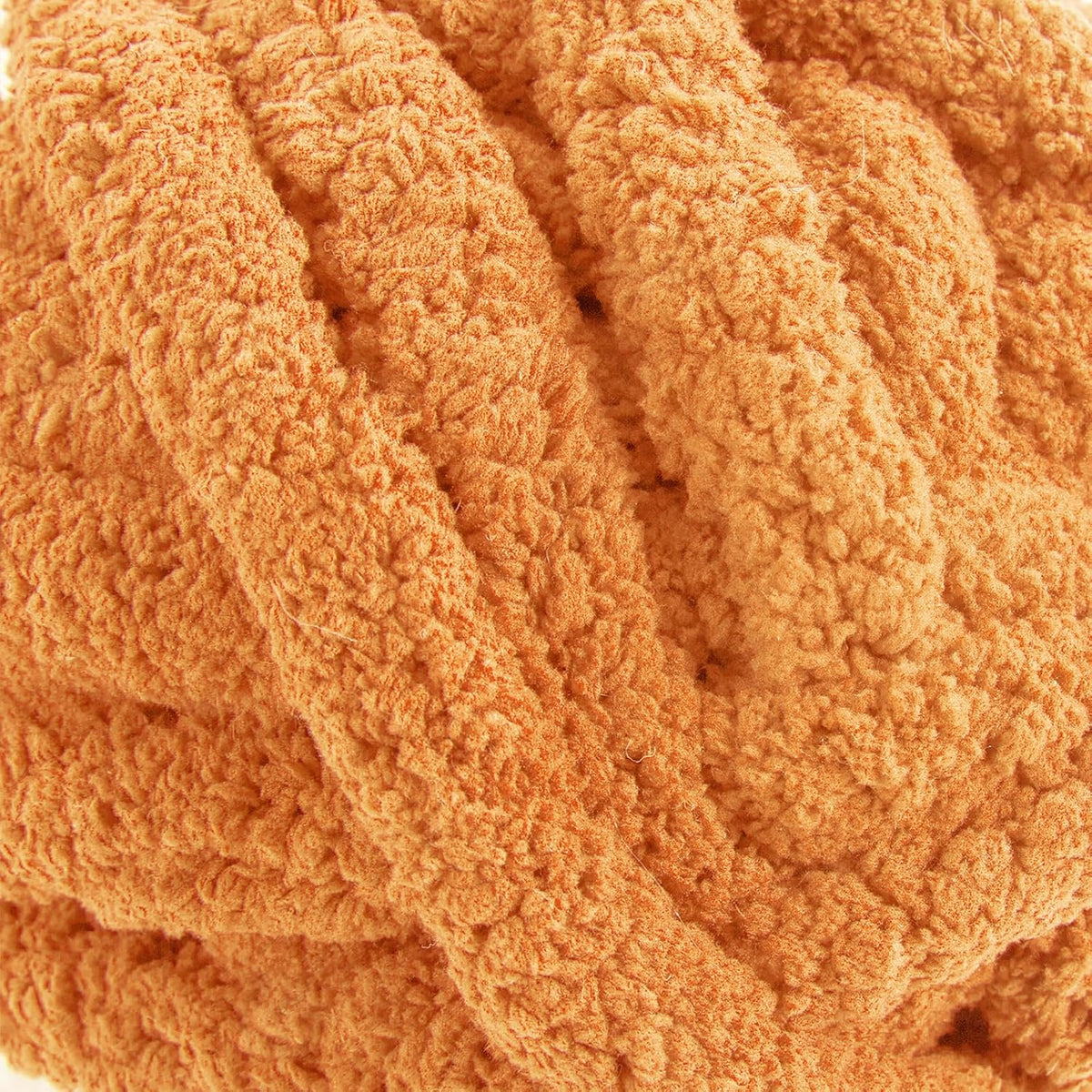 Hombys Orange chunky chenille yarn image 7