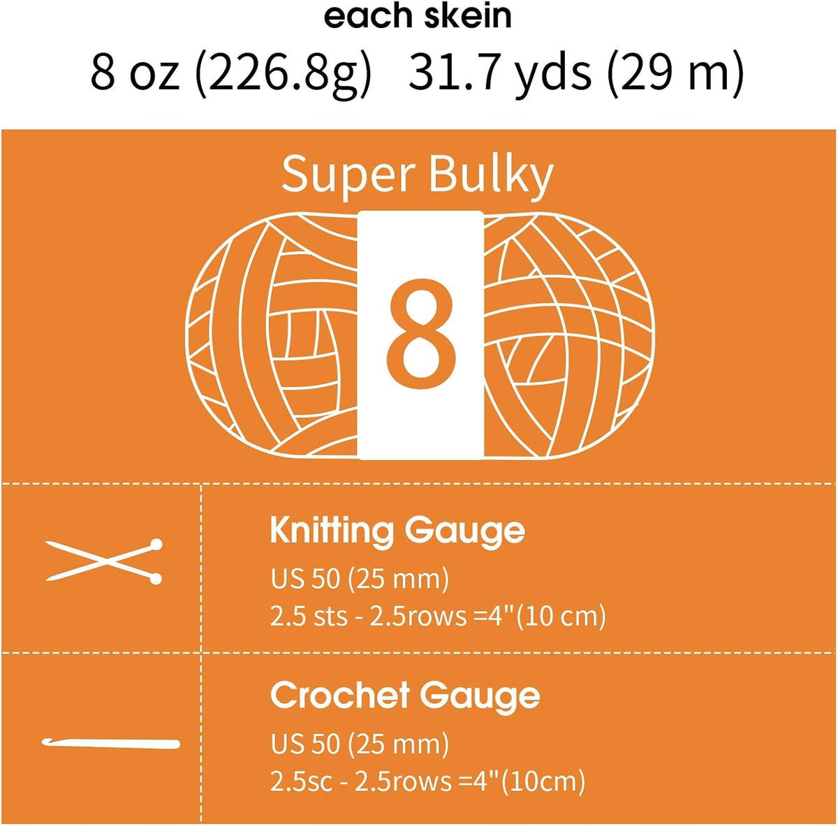 Hombys Orange chunky chenille yarn image 8