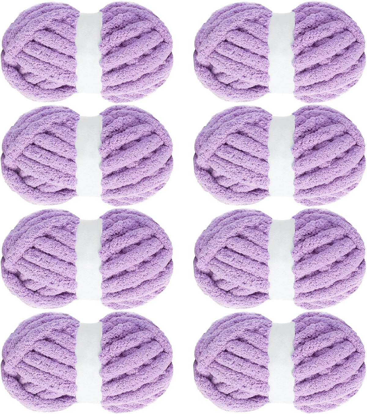 Hombys Purple chunky chenille yarn image 1