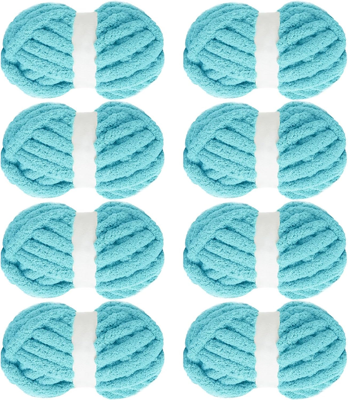 Hombys Lake Blue chunky chenille yarn image 1