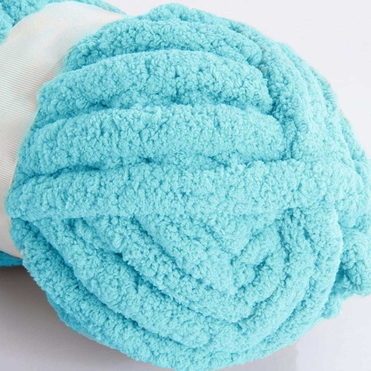 Hombys Lake Blue chunky chenille yarn image 7