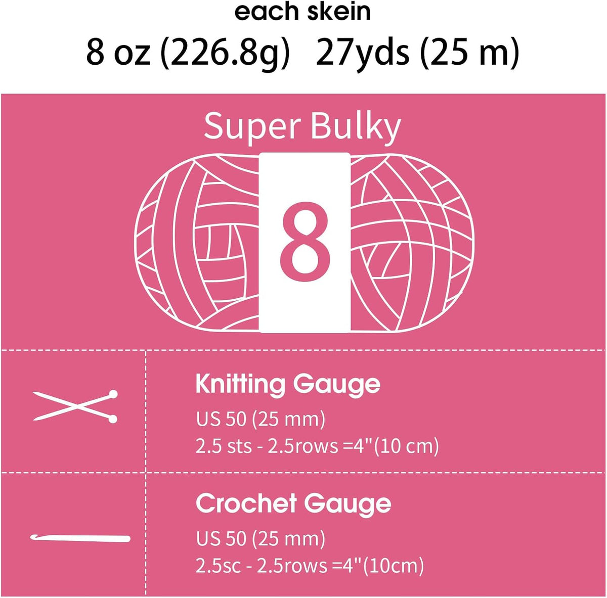 Hombys 4 Pink & 4 Rose Red chunky chenille yarn image 8