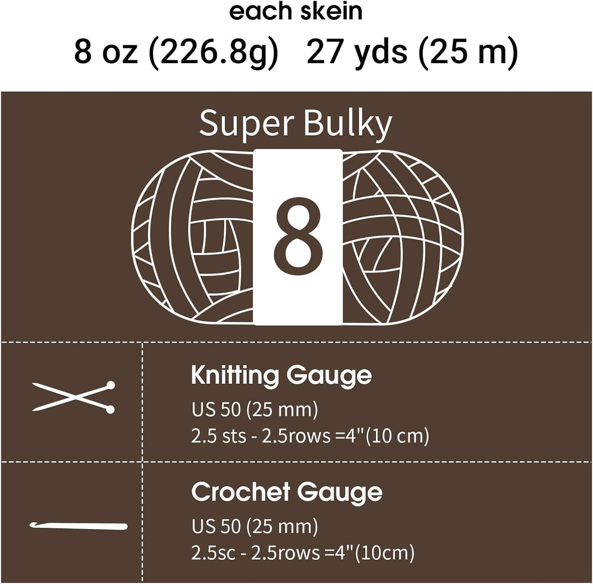 Hombys Dark Coffee chunky chenille yarn image 8